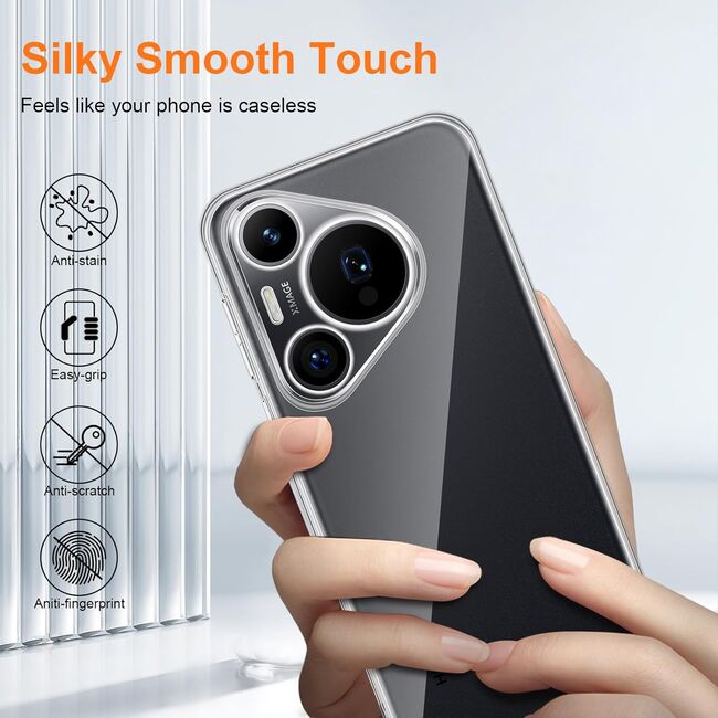 Husa pentru Huawei Pura 70 Anti-Shock 1.5mm, Transparent