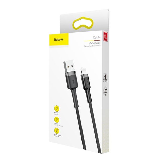Cablu date Lightning Baseus, 2.4A, 480Mbps, 1m, CALKLF-BG1