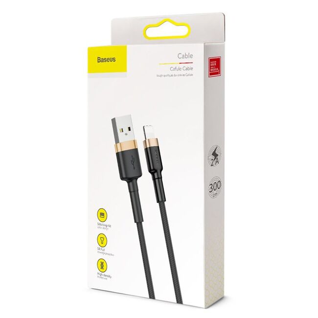 Cablu de date Lightning Baseus, 2A, 3m, CALKLF-RV1
