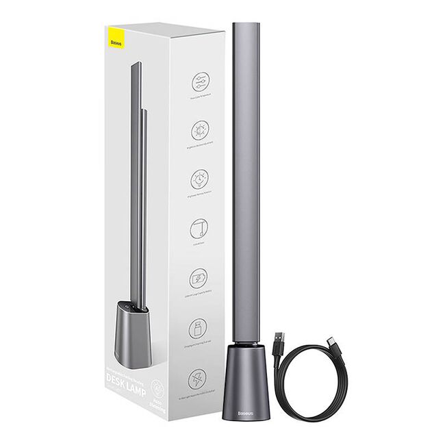 Lampa LED interior Baseus Smart Eye, reincarcabila, 2200mAh, gri, DGZG-0G