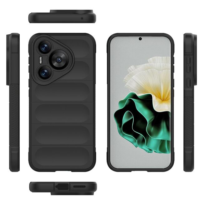 Husa pentru  Huawei Pura 70 Pro Liquid Silicone, Microfibre Lining, Non-Slip Airbag Design, albastru