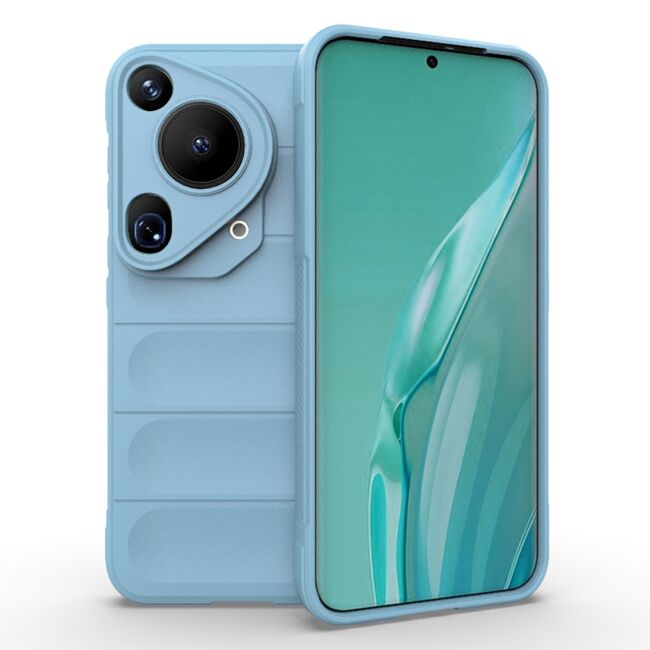 Husa pentru  Huawei Pura 70 Ultra Liquid Silicone, Microfibre Lining, Non-Slip Airbag Design, albastru