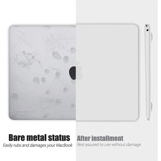 Carcasa pentru MacBook Air 13 2025 / 2024 / 2022 M4, M3, M2 Hard Shell Frost, transparent mat