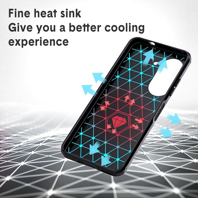 Husa pentru Asus Zenfone 10 Liquid Carbon Silicone, negru