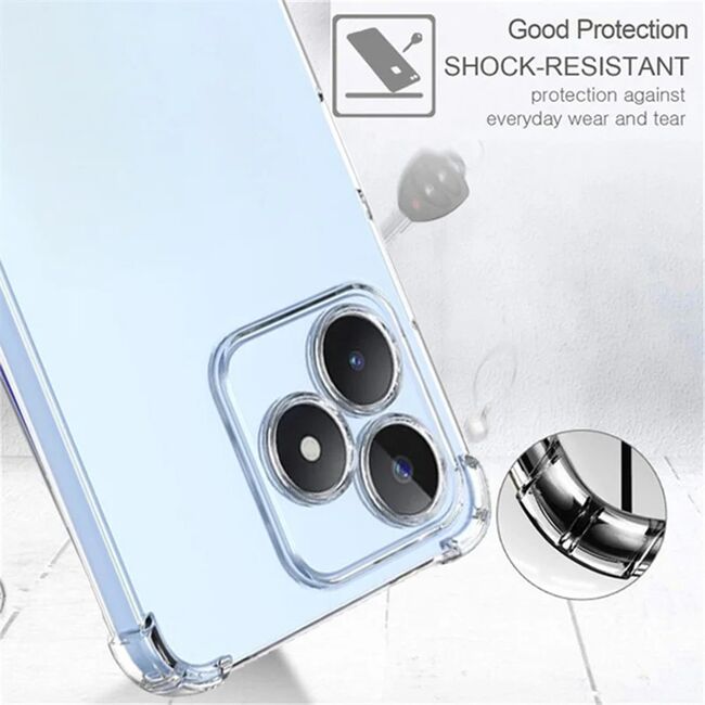 Husa pentru Realme Note C50 Anti-Shock 1.5mm, reinforced 4 corners, transparent
