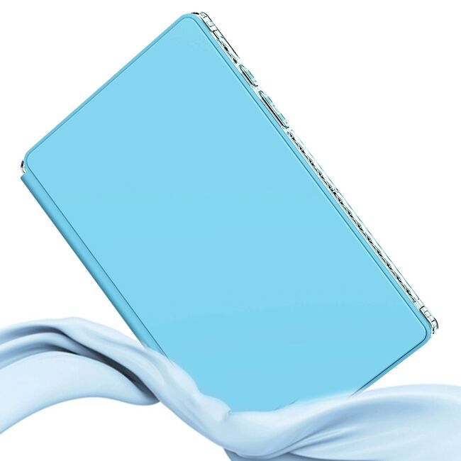 Husa pentru Samsung Galaxy Tab A8 10.5 inch rotativa de tip stand cu functie sleep/wake-up, sky blue