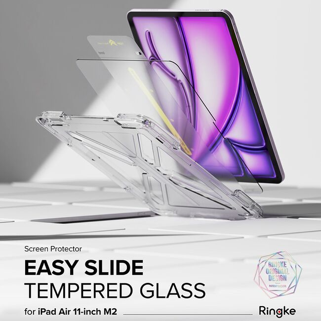 Folie sticla iPad Air 11 2024 / 2025​ M2, M3 Ringke Easy Slide Tempered Glass, transparenta