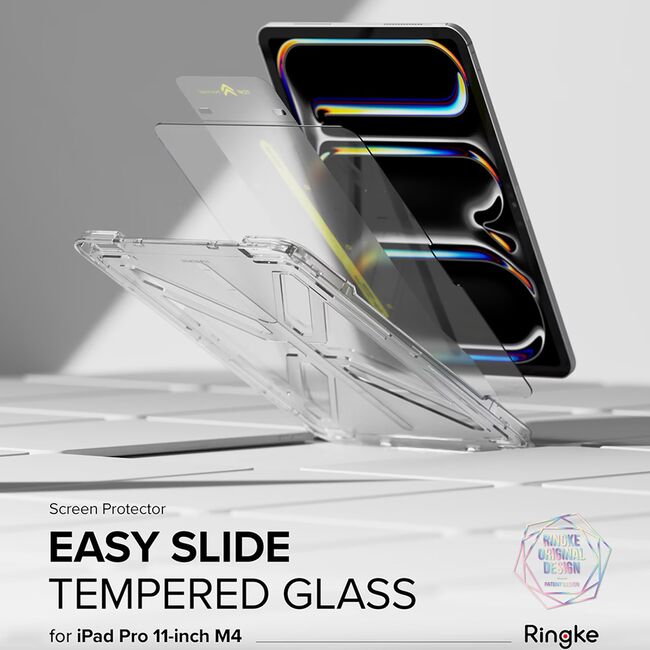 Folie sticla iPad Pro 11 (2024) Ringke Easy Slide Tempered Glass, transparenta
