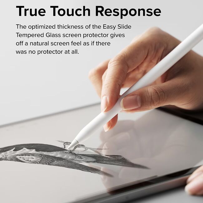 Folie sticla iPad Pro 11 (2024) Ringke Easy Slide Tempered Glass, transparenta