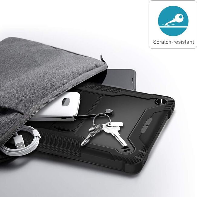 [Pachet 360°] Husa + folie din sticla pentru  iPad 9 10.2 inch 2021 Rugged Heavy Duty - roz