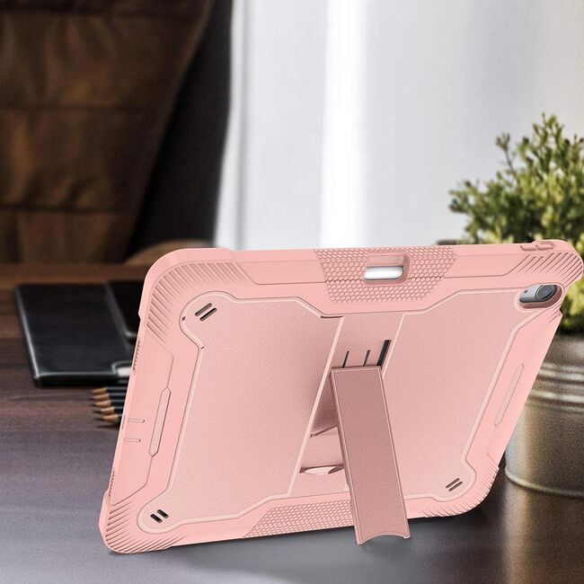 [Pachet 360°] Husa + folie din sticla pentru  Apple iPad Air 11 2024 / 2025​ M2, M3 Rugged Heavy Duty - negru