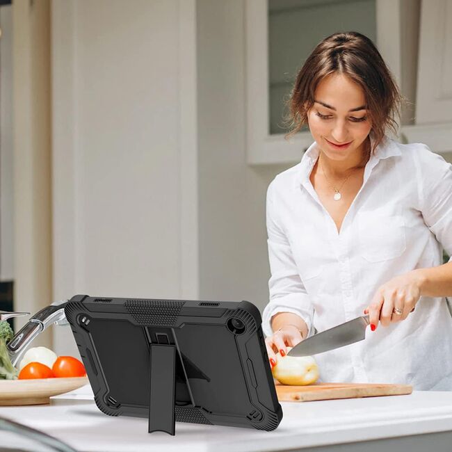 [Pachet 360°] Husa + folie sticla Lenovo Tab M10 3rd Gen (TB328FU/TB328XU) Techsuit Rugged TabShell, negru