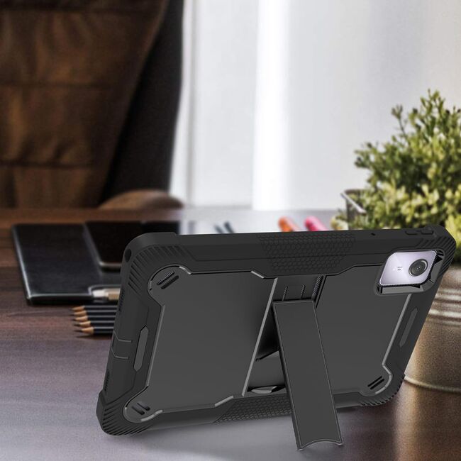 [Pachet 360°] Husa + folie din sticla pentru  Lenovo Tab M11 Rugged Heavy Duty - negru