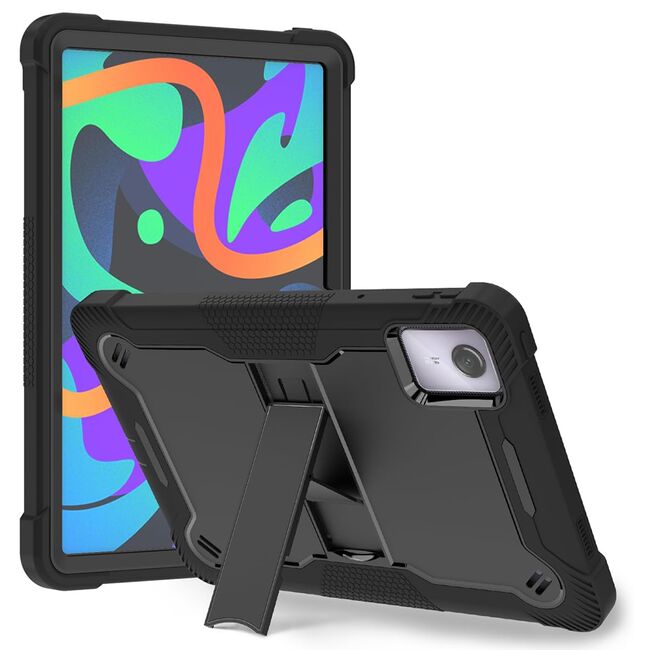 [Pachet 360°] Husa + folie din sticla pentru  Lenovo Tab M11 Rugged Heavy Duty - negru
