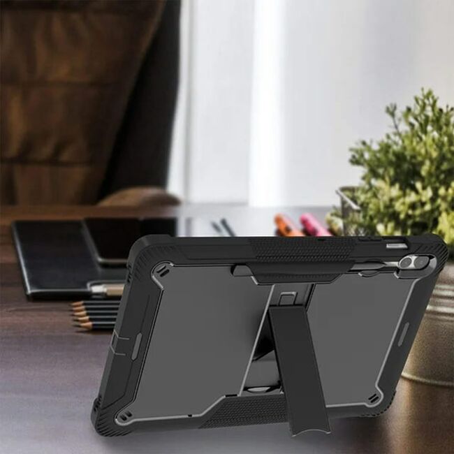 [Pachet 360°] Husa + folie sticla Samsung Galaxy Tab S9 Plus Techsuit Rugged TabShell, roz