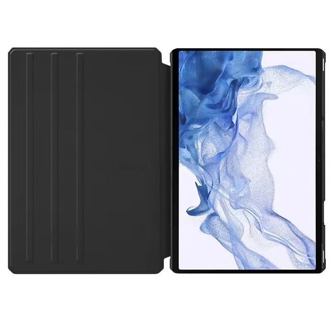 Husa pentru Samsung Galaxy Tab Tab S9 FE Plus / S9 Plus, Tab S10 Plus 12.4 inch rotativa de tip stand cu functie sleep/wake-up, negru