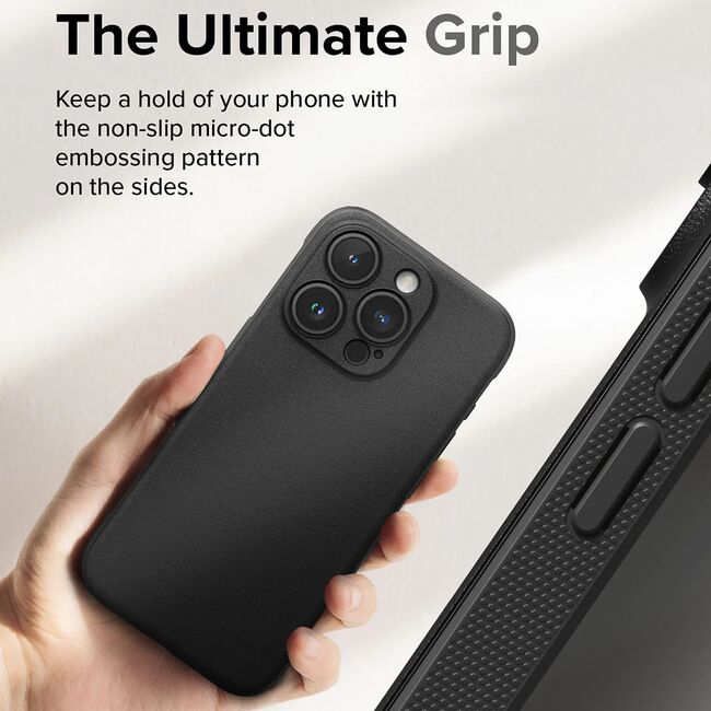 Husa iPhone 15 Pro Ringke Onyx, gri