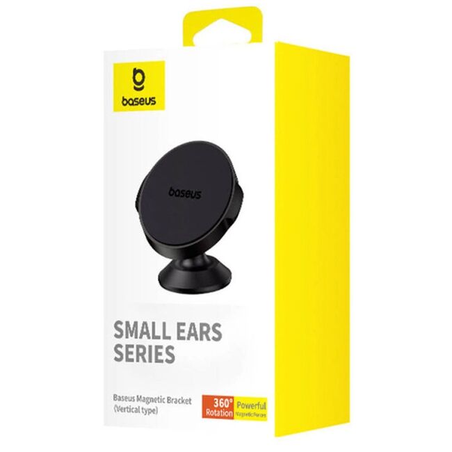 Suport auto pentru telefon Baseus - car holder small ears (c40141403113-00) - magnetic grip, pentru bord- cluster black