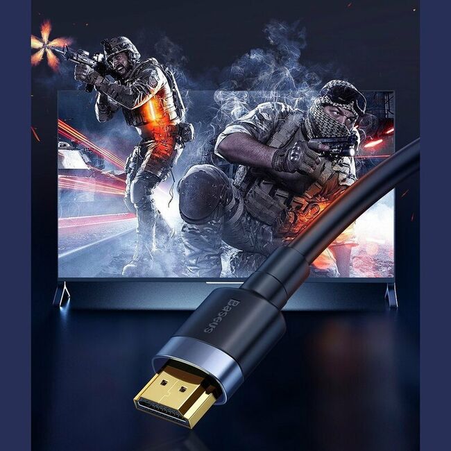 Cablu video Baseus HDMI 4K, 60Hz, 18Gbps, 2m, CADKLF-F01