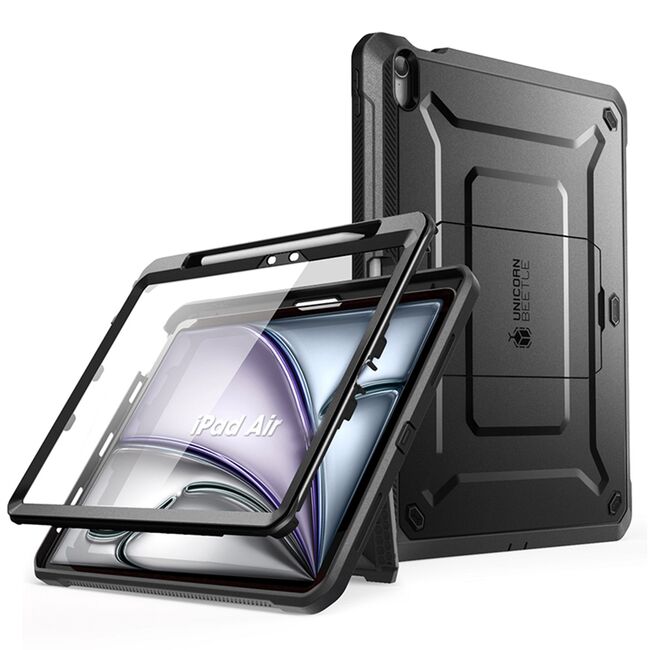 Husa cu folie integrata iPad Air 11 2024 / 2025​ M2, M3 Supcase Unicorn Beetle Pro, negru