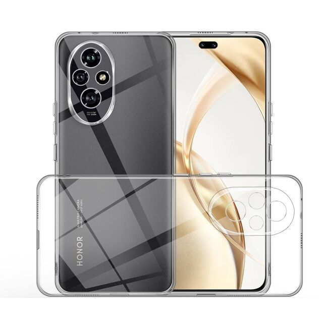Husa pentru Honor 200 Pro, Anti-Shock 1.5mm, cu protectie lentile, Transparent