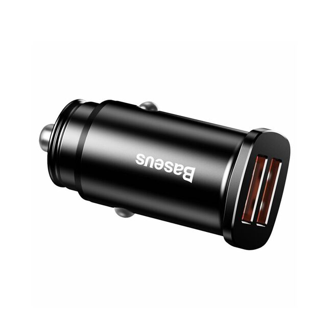 Incarcator auto Baseus Fast Charge 2x USB, negru, CCALL-DS01