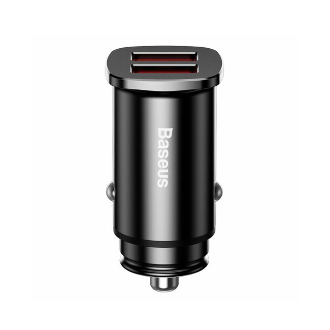 Incarcator auto Baseus Fast Charge 2x USB, negru, CCALL-DS01