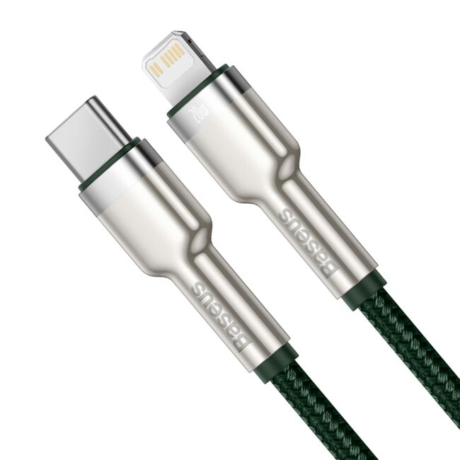Cablu date Type-C la Lightning Baseus, 20W, 1m, CATLJK-A06, verde