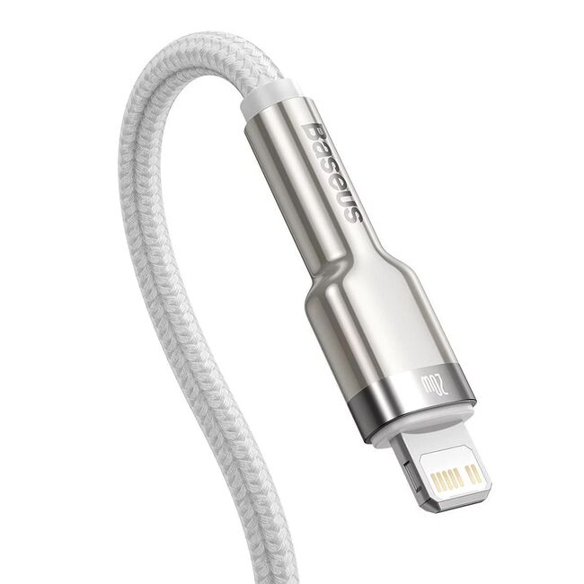 Cablu de date Type C Baseus, 20W, 2m, alb, CATLJK-B02
