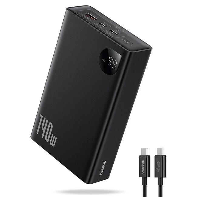 Power bank USB Type-C pentru MacBook, Dell Baseus USB, 2x Type-C, 24000mAh, 140W, P10021508113-00