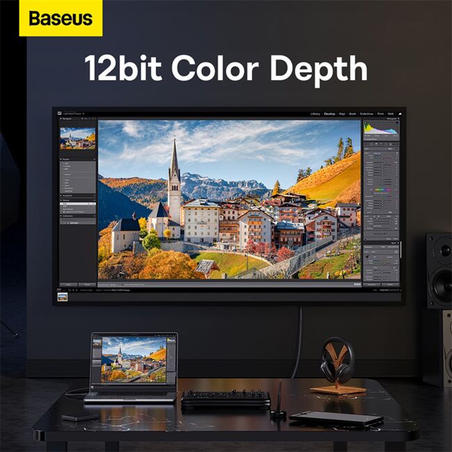 Cablu video DisplayPort 8K@60Hz, 1.5m Baseus B00633706111-01