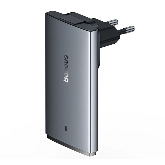 Incarcator USB Type-C, plug UE/UK GaN5 Pro flat design+ cablu tip C Baseus, CCGP150113