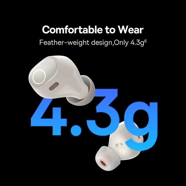 Casti Wireless Baseus Earbuds Bowie WM03, Bluetooth 5.3, True Wireless - Alb