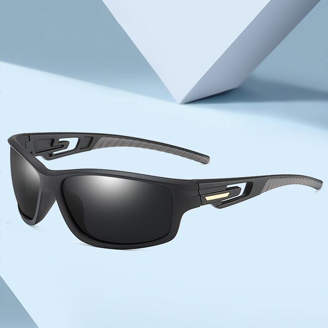 Ochelari dreptunghiulari sport Techsuit 201910, albastru