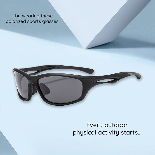Ochelari de soare polarizati sport Techsuit 9309, albastru
