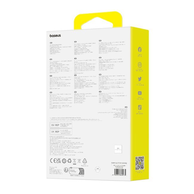 Casca Bluetooth wireless Baseus cu microfon CM10, alb