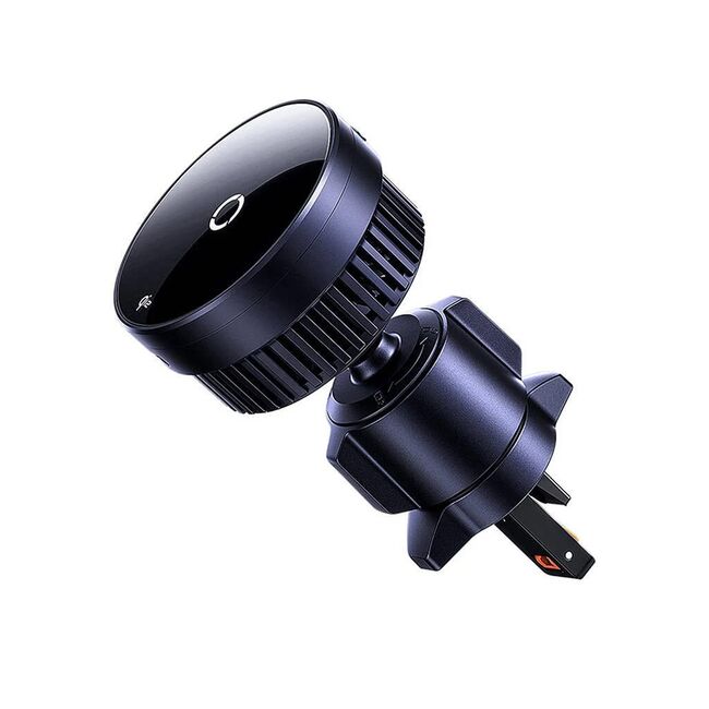 Suport telefon auto grila ventilatie Baseus MagPro, Qi2.0, negru