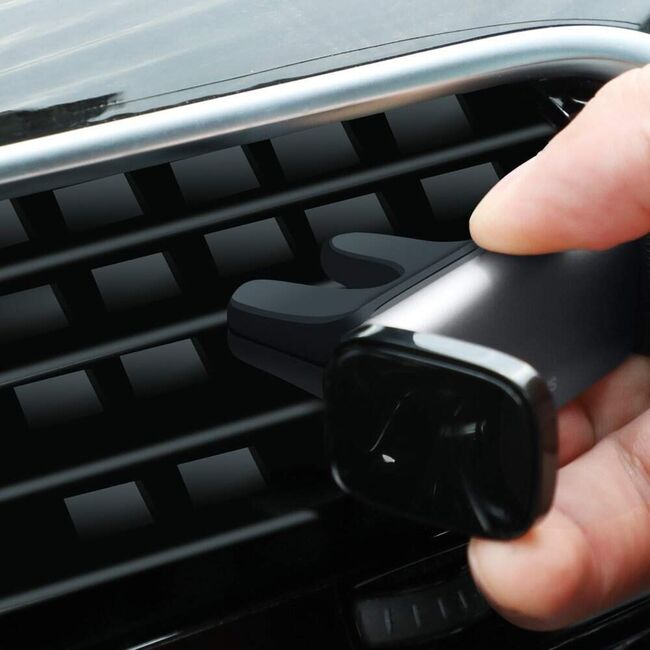 Suport auto grila ventilatie Baseus Steel Cannon, gri, SUGP-0S