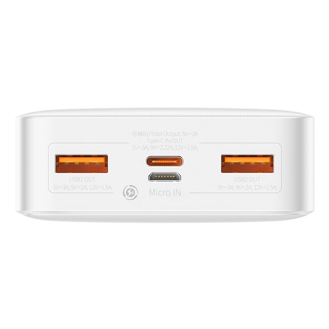 Baterie externa 20000mAh Baseus, 2xUSB, USB-C, Micro-USB, PPBD050302