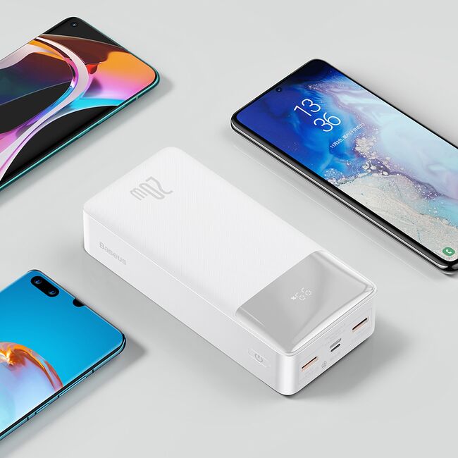 Baterie externa 30000mAh Baseus, 2xUSB, USB-C, Micro-USB, PPBD050402