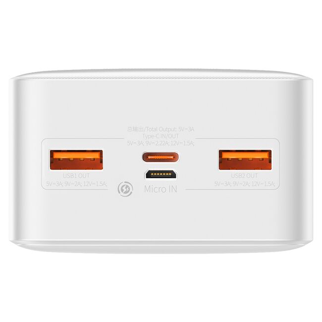 Baterie externa 30000mAh Baseus, 2xUSB, USB-C, Micro-USB, PPBD050402