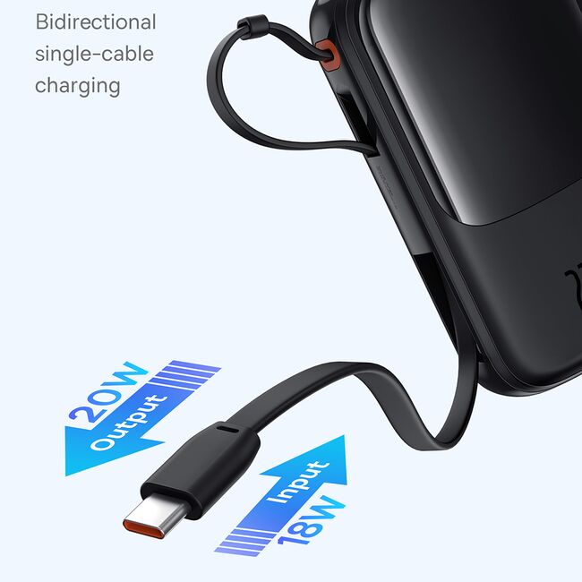 Baterie externa, power bank 10000mAh Baseus, 22.5W, P10067101113-00