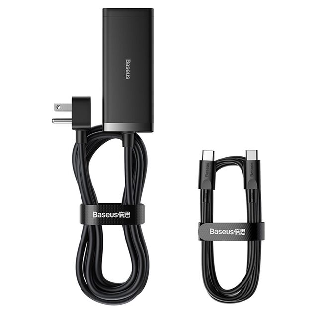 Incarcator US/Cablu de alimentare GaN3 Pro, 2 x AC, 2 x USB, 2 x Type-C, 100W Baseus PSZM000201