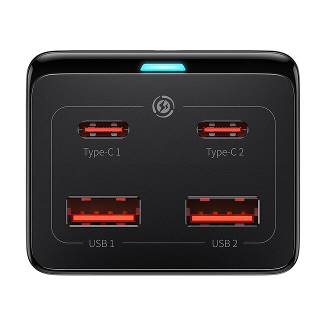 Incarcator US/Cablu de alimentare GaN3 Pro, 2 x AC, 2 x USB, 2 x Type-C, 100W Baseus PSZM000201