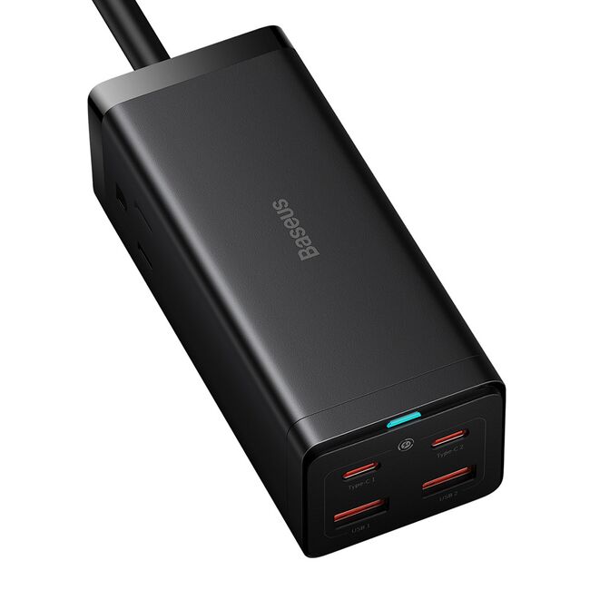 Incarcator US/Cablu de alimentare GaN3 Pro, 2 x AC, 2 x USB, 2 x Type-C, 100W Baseus PSZM000201