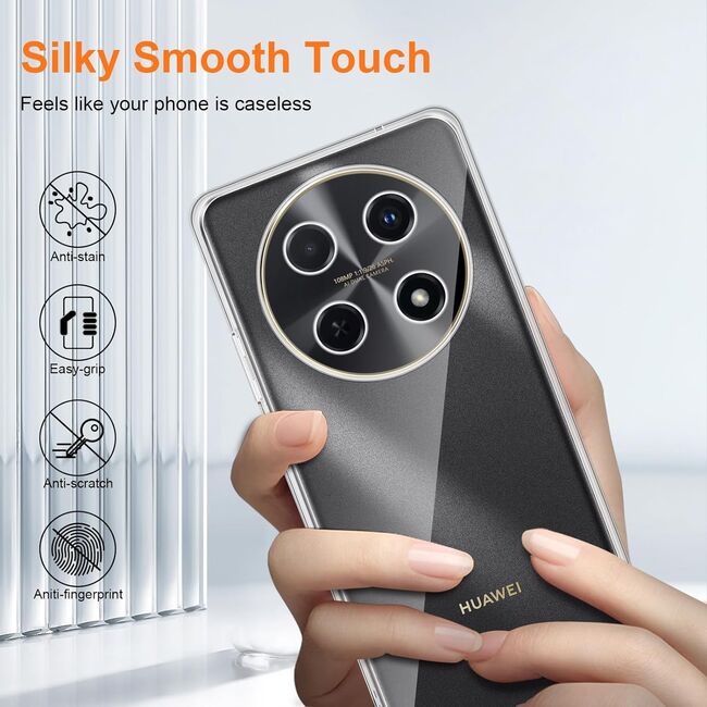 Husa pentru Huawei Nova 12i Slim Anti-Shock 1.5mm, protectie lentile, transparent