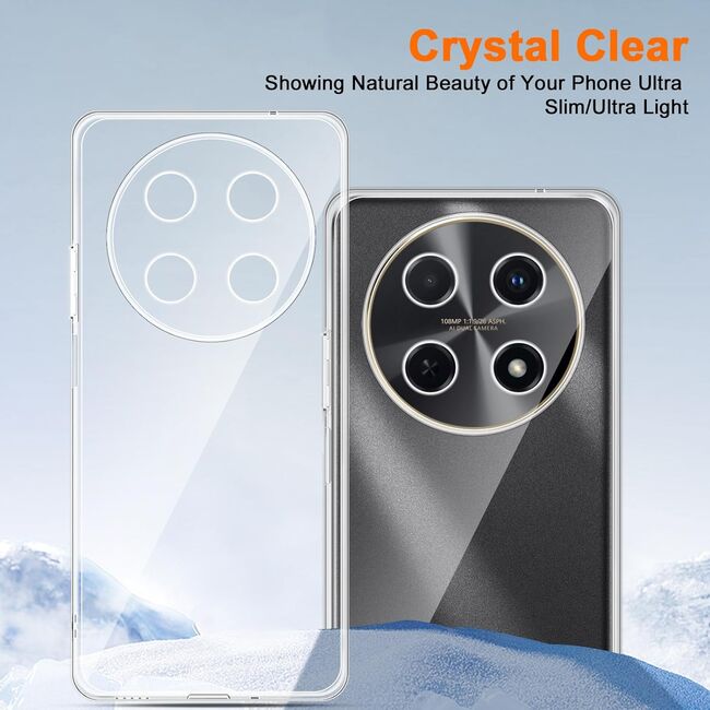 Husa pentru Huawei Nova 12i Slim Anti-Shock 1.5mm, protectie lentile, transparent