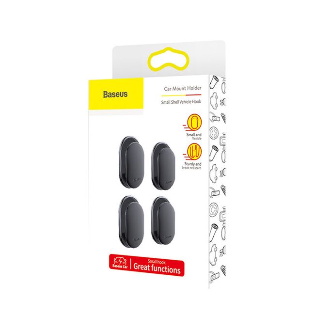 [Set 4x] Suport universal organizator autoadeziv Baseus, negru