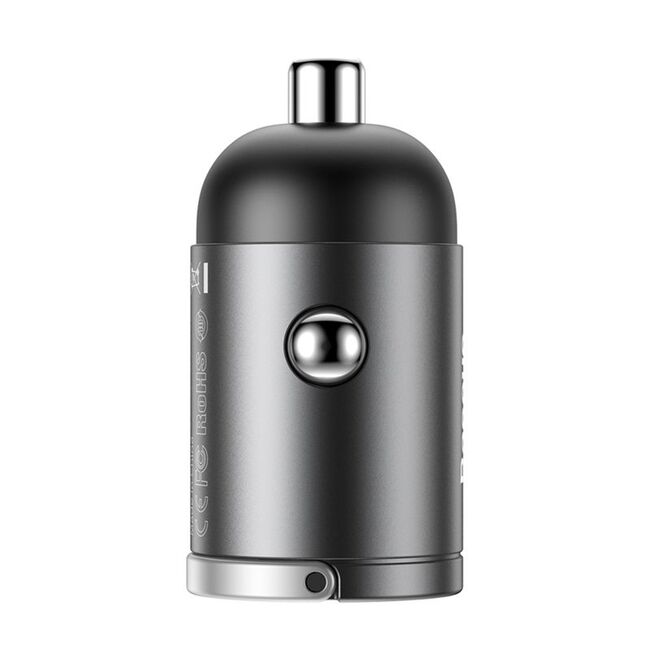Incarcator auto bricheta Type-C Baseus Tiny Star Mini, 30W, gri