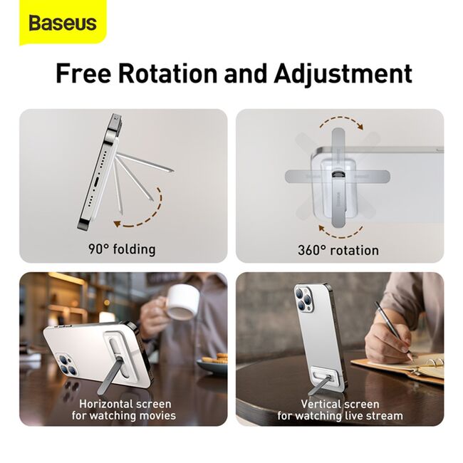 Suport de birou pentru telefon Baseus LUXZ000002, alb